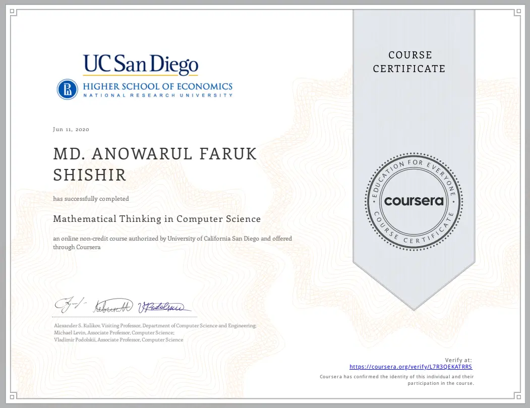 Certificate 3